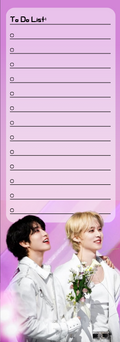 Minsung To Do List - Two designs