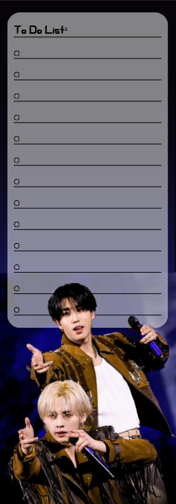 Minsung To Do List - Two designs