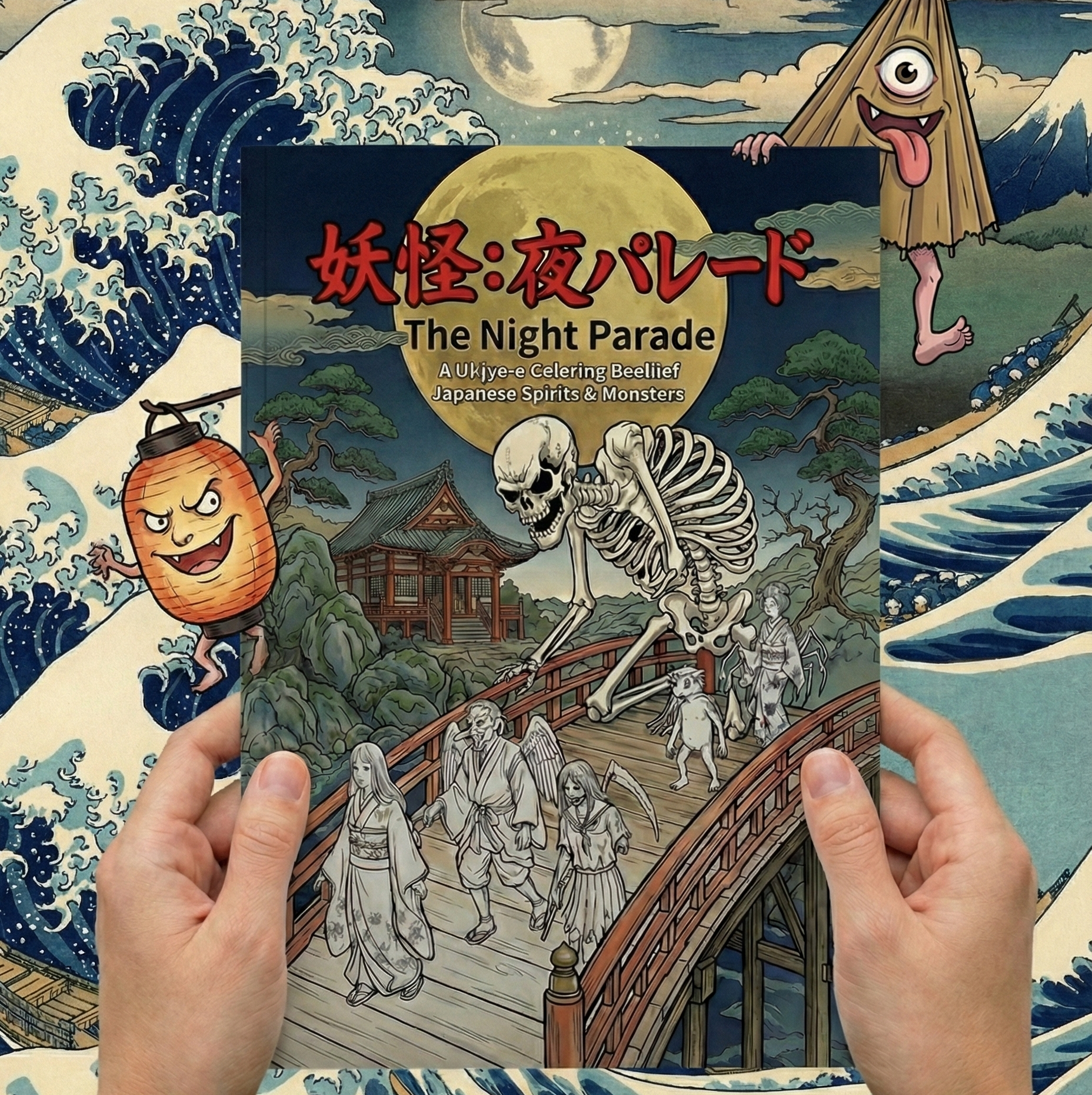 Yokai - Japanese Colouring Book